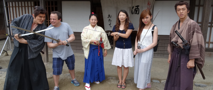 2015年夏季京都野外考察的学生