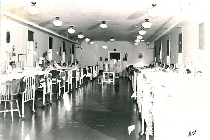 男子病房，身份不明的病人和工作人员，身份不明的马尼托巴省sanatarium